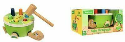 Globo Hammer Toy Wooden Turtle With Hammer made of Wood for 12++ Months