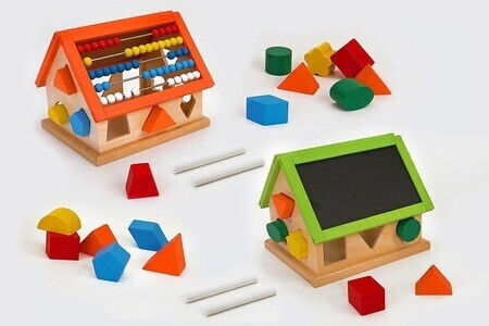 Globo Shape Sorting Toy Legnoland Multi Activity House made of Wood for 36++ Months