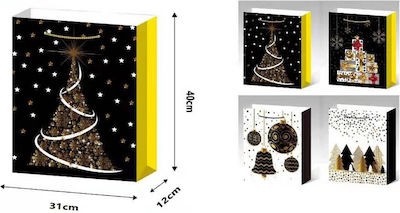 Σετ Paper Christmas Bag for Gift 31x40x12cm. 12pcs (Various Colors/Designs)