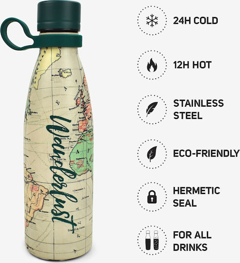 Legami Milano Hot&cold Travel Μπουκάλι Θερμός Ανοξείδωτο 500ml Πολύχρωμο