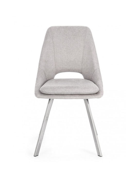 Chair Visitor in Gray Color 45x49.5x85cm 2pcs
