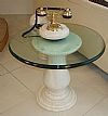 Trading Stand de masă din Ciment White 60x60cm