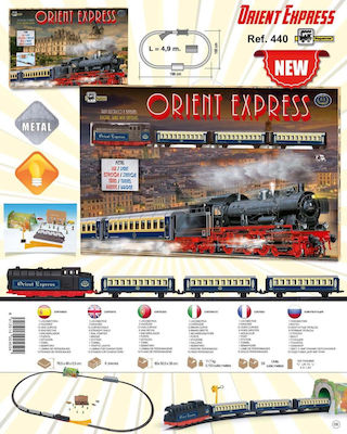 Pequetren Orient Express Set with Train with Light for 3++ Years