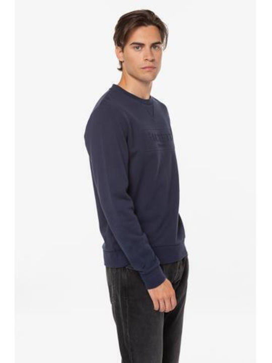 Hackett Herren Langarm-Pullover Marineblau