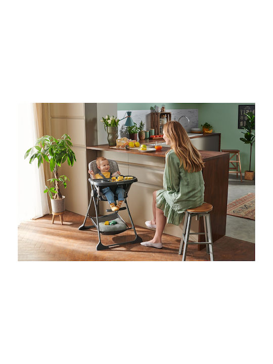 Kinderkraft Foldee Foldable Baby Highchair with Adjustable Height Green