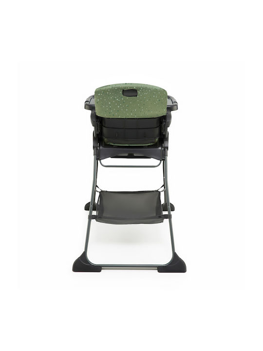 Kinderkraft Foldee Foldable Baby Highchair with Adjustable Height Green