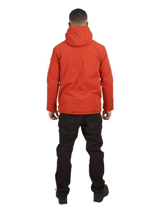 Trespass Men's Winter Jacket Waterproof and Windproof Orange