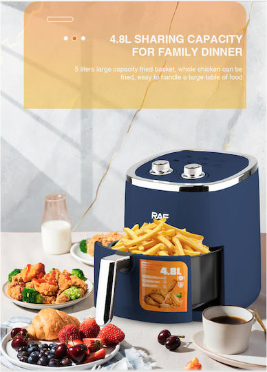 Raf R-5006B Air Fryer 4.8lt Μπλε
