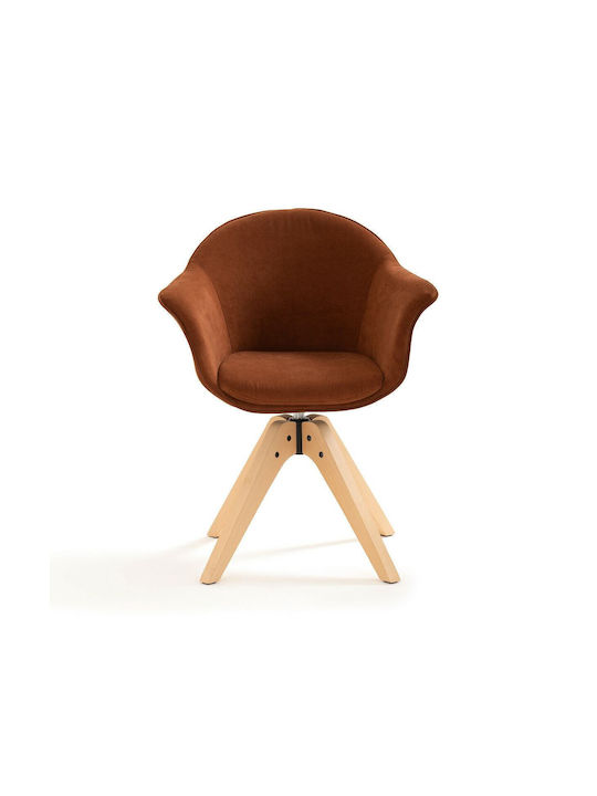 Quilda Stühle Speisesaal Orange 1Stück 63.5x58x82cm