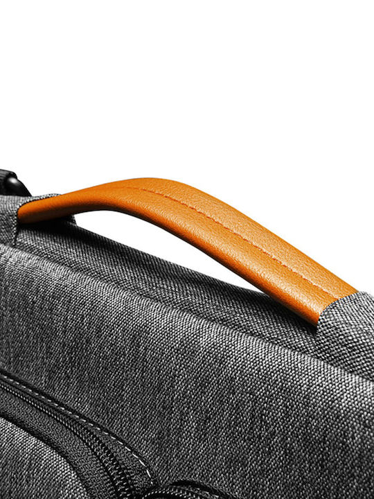 tomtoc Defender Messenger Waterproof Bag for 16" Laptop Gray