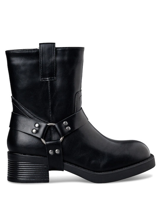 Envie Shoes Damen Knöchelstiefel Schwarz