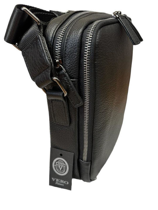 Leather Men's Bag Shoulder / Crossbody Black