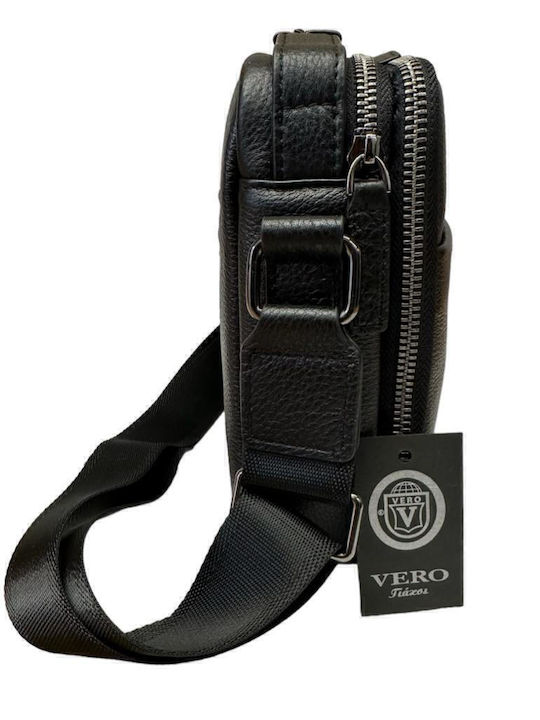 Leather Men's Bag Shoulder / Crossbody Black