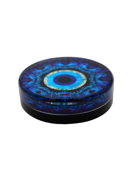 Handgefertigt Tischplatte Glücksbringer Brenner Blau aus Plexiglas 9x9cm 1Stück