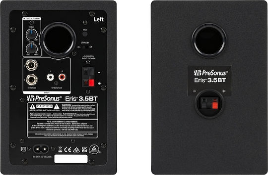 Presonus Eris 3.5BT 2nd Gen Boxe Studio Monitor 3.5" 25W (Pereche) Negre