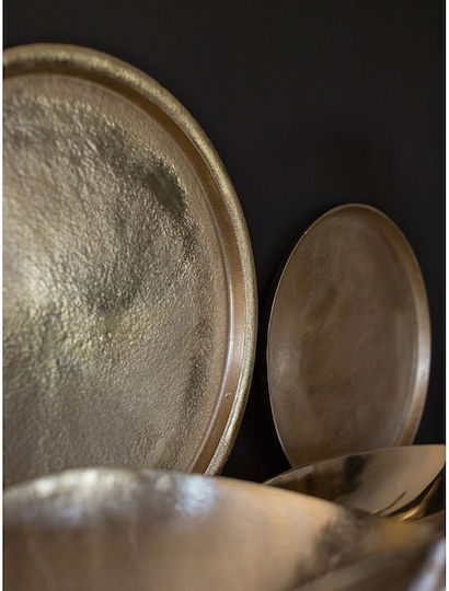 InTheBox Tavă Decorativă Aluminiu Rotundă 46x46x3cm 1buc