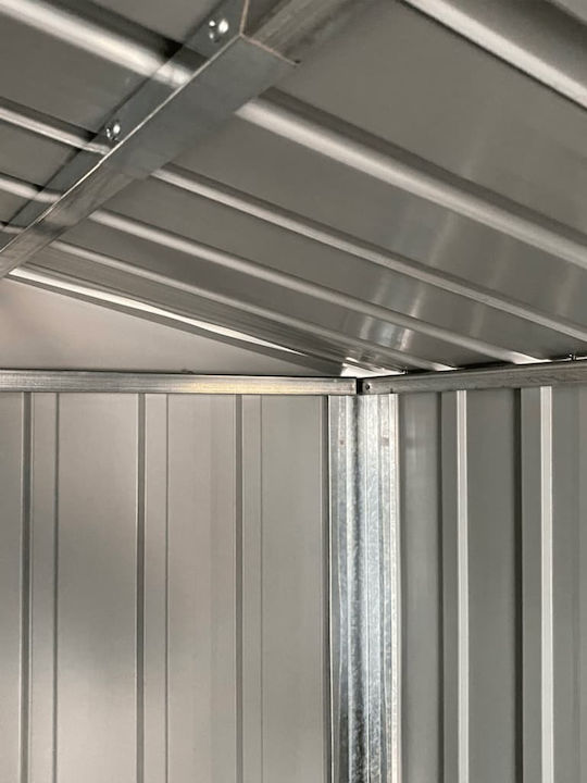 Depozit Metalic De Grădină Galvanizat Rezistent La Vânt L1.92xl1.525xh2.37m