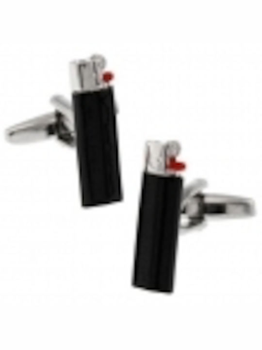 Bic Lighter Cufflinks Black