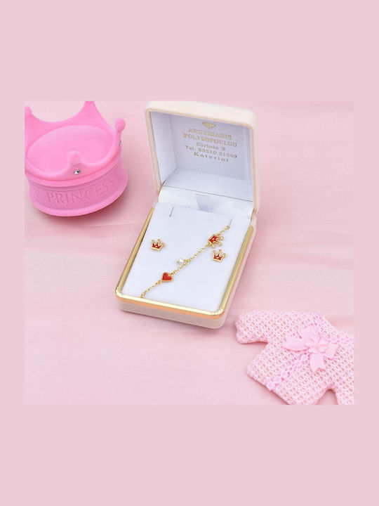 Goldjewels Vergoldete Nieten mit Steinen aus Silber