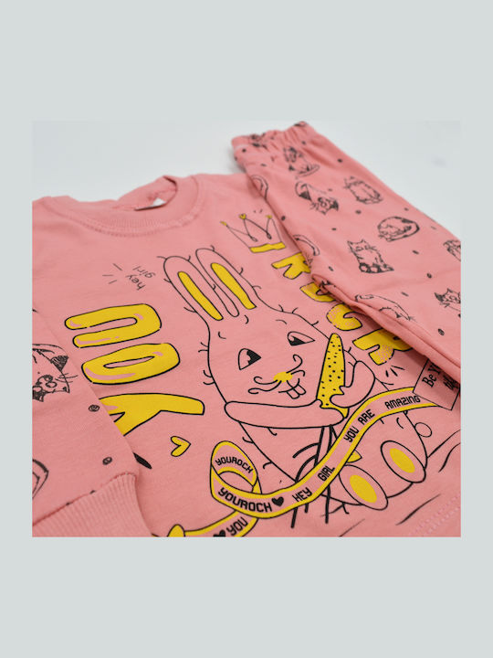 Extan Bebe Kids' Pajamas Winter Pink