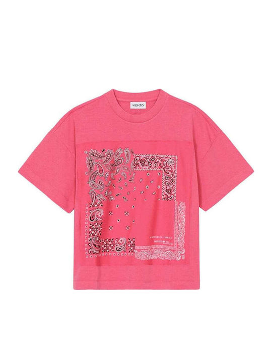 Women's Blouses Pink Bandana T-shirt
