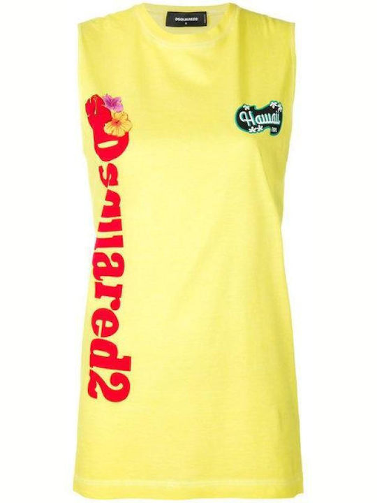 Women's Athletic Blouse Sleeveless Yellow