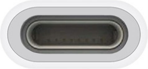 CO2-0088 Μετατροπέας Lightning male σε USB-C female Λευκό