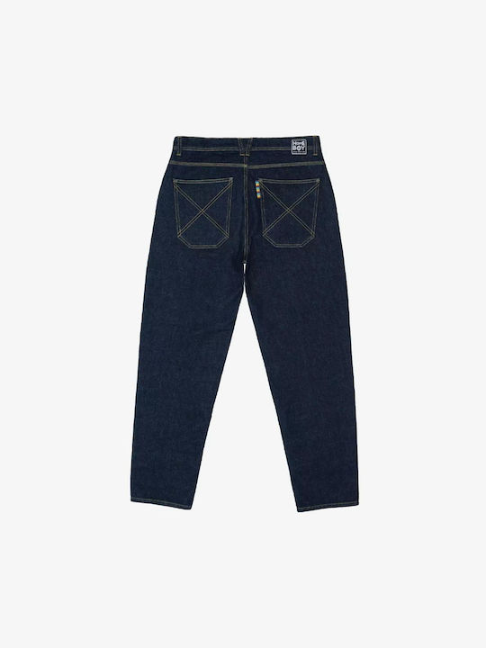 X-tra Мъжко Джинсово Панталон Скъсен Loose Baggy Кройка Индиго
