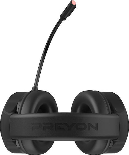 Preyon Hurricane Fly Безжичен Надушници Геймърски слушалки с връзка 3,5 мм / USB Черен