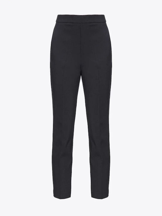 Pinko Damen Stoff Hose Schwarz