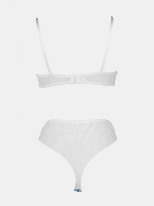 Decoro Underwear Set with Slip Light Blue