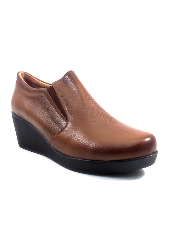 Women's Slip-On Leather Tabac Brown