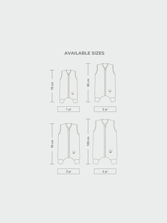 Nuvita Winter Sleeping Bag with Feet 2.5 Tog Powder Blue with Detachable Sleeves