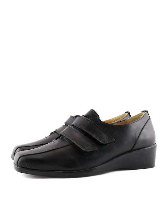 Damkal Damen Slip-Ons Schwarz