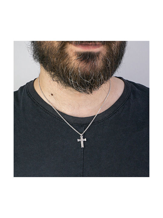 Borsari Men's Cross from Silver