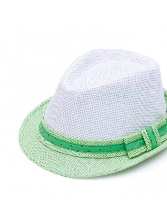 V-store Femei Wicker Pălărie Fedora White