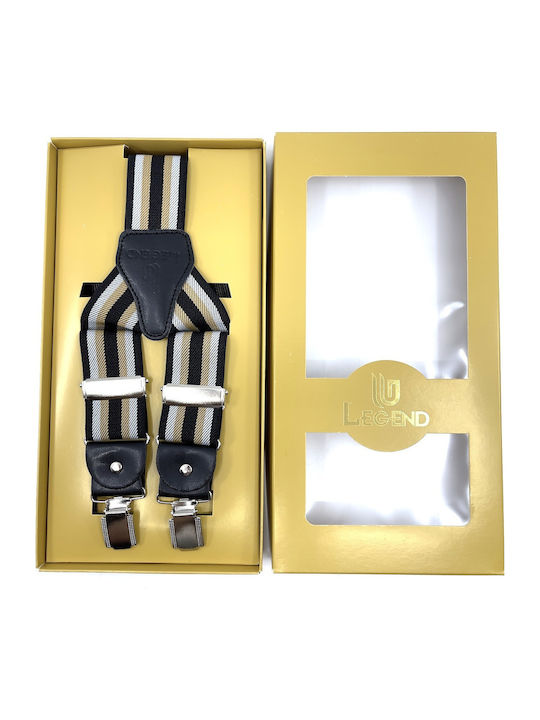Legend Accessories Тиранти Отпечатани Black/beige Legend Accessories Тиранти Отпечатани Black/beige