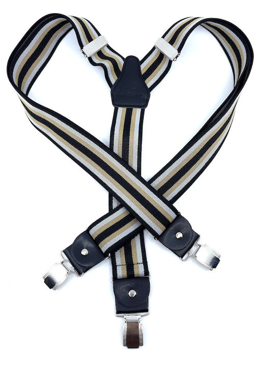 Legend Accessories Тиранти Отпечатани Black/beige