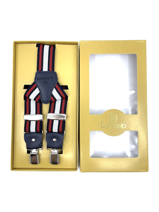 Legend Accessories Тиранти Отпечатани Black/Red/White Legend Accessories Тиранти Отпечатани Black/Red/White