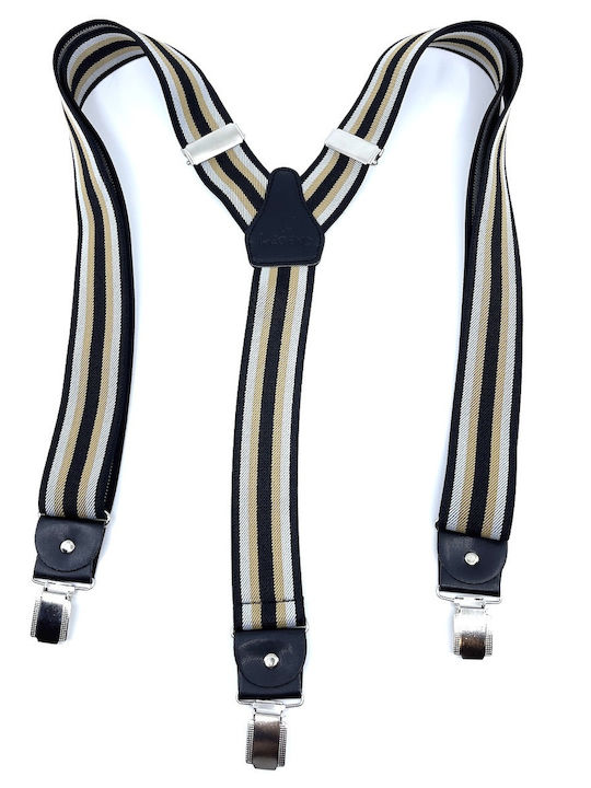 Legend Accessories Тиранти Отпечатани Black/beige