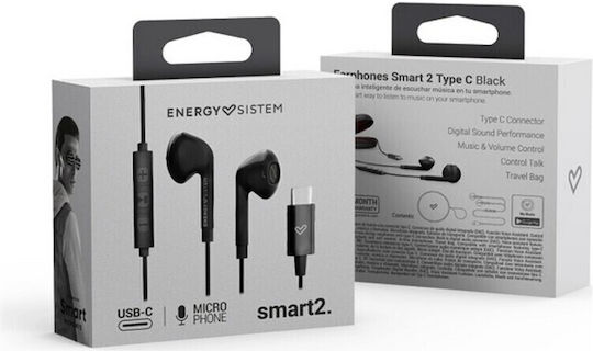 Energy Sistem Smart 2 In-Ear Freihändig Kopfhörer mit Stecker USB-C Weiß