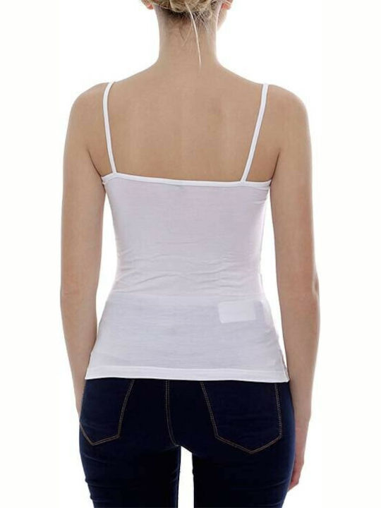 Aslanis Home Women's T-Shirt with Spaghetti Strap White