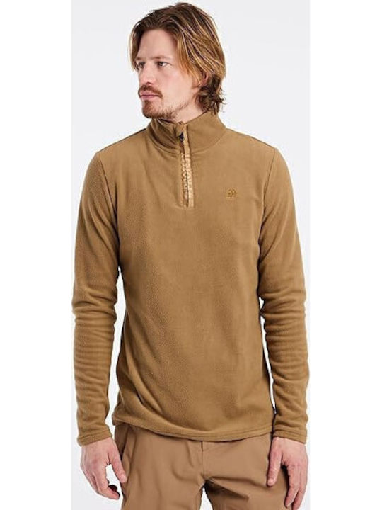 Long Sleeve Athletic Blouse Sandy Brown.