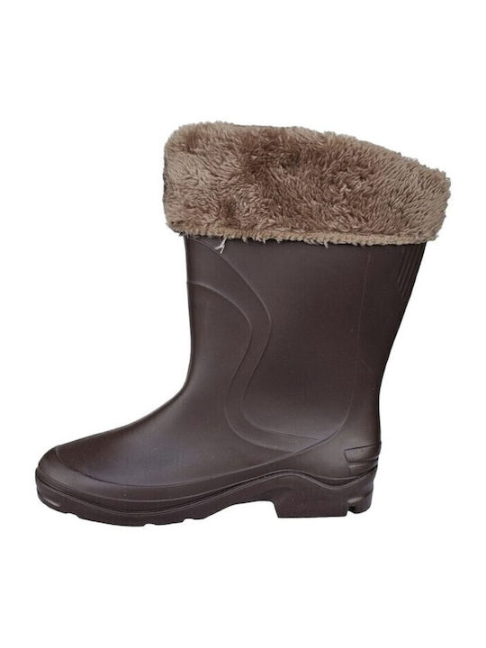 1722 Schürzen für Catering Damen Gummistiefel Braun