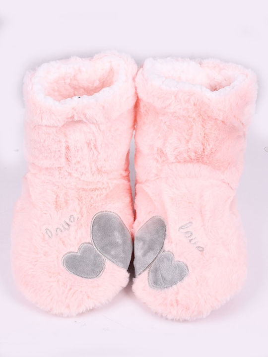 Oemen Closed Women's Slippers in Pink color