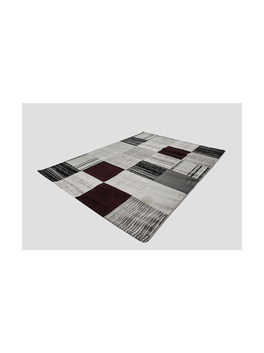 Estia Σετ Μοντέρνα Χαλιά Κρεβατοκάμαρας Red Grey ESPO1694REDGRSET80 3τμχ