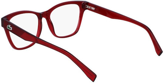 Lacoste Weiblich Kunststoff Brillenrahmen Burgundisch L2920 615 5416