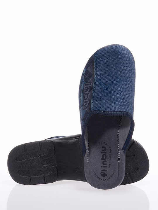 Inblu Men's Slipper Blue