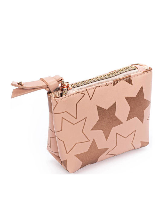 Tri-Coastal Design Glam Stars Kids Wallet with Zipper Pink
