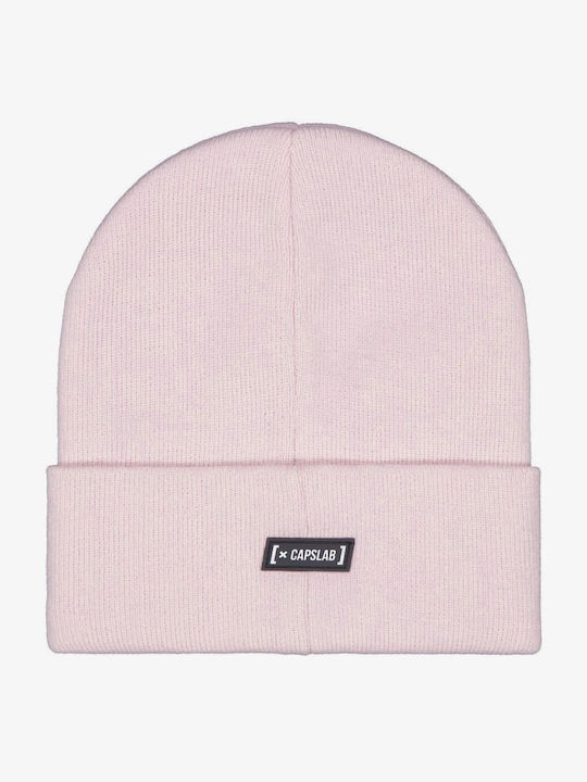 Capslab Beanie Unisex Beanie Knitted in Pink color